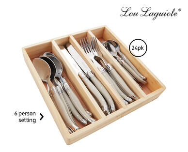 Lou Laguiole Cutlery Set 24pk