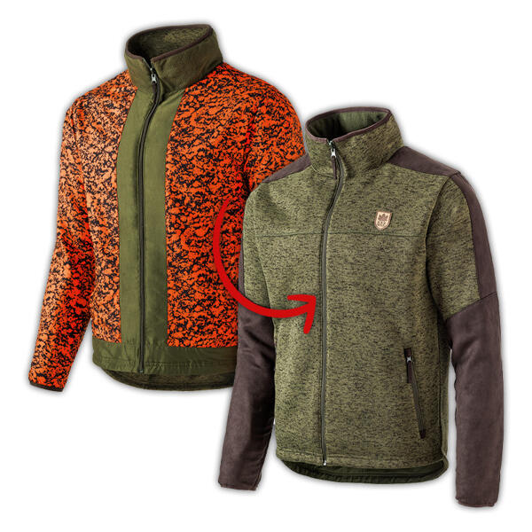 Grobstrick Jagd- & Freizeit-Wendejacke