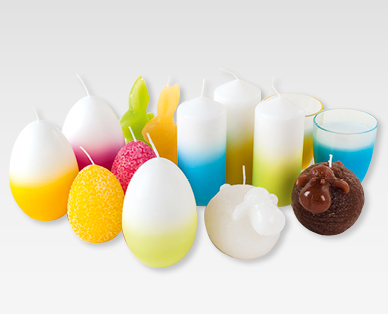 Assortimento di candele primaverili