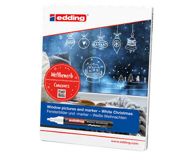 EDDING(R) 
 KIT DE PEINTURE DE NOËL POUR LES FENÊTRES