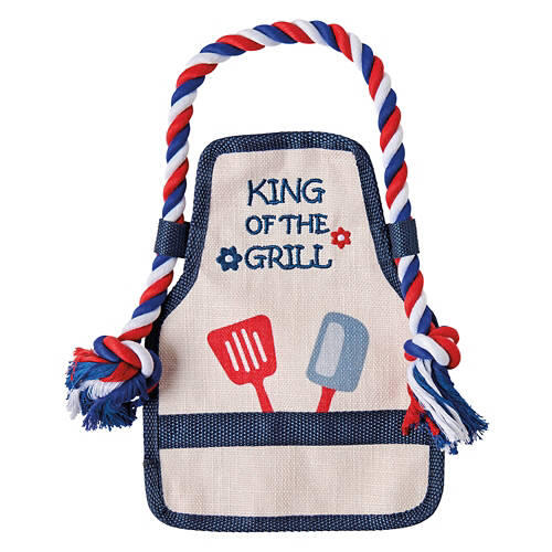 Patriotic Dog Toy - King of the Grill Apron