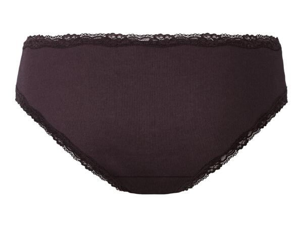 Esmara Ladies' Lace Trim Briefs - 5 Pack