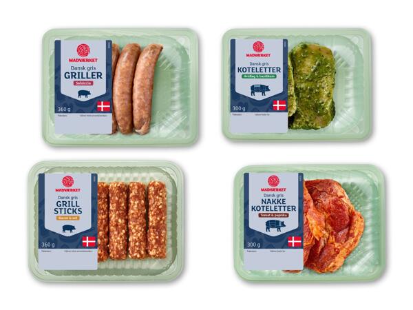 Salsiccia-griller, koteletter eller grillsticks