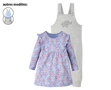 IMPIDIMPI 
 ROBE/SALOPETTE BIO POUR BÉBÉS