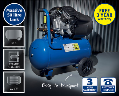 3HP 50 Litre Air Compressor