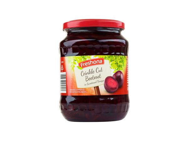 Skivade rödbetor