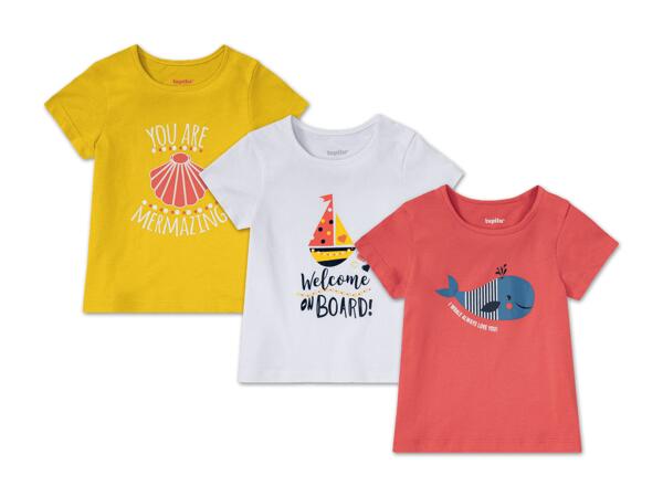 Kleinkinder T-Shirt, 2 Stück/3 Stück