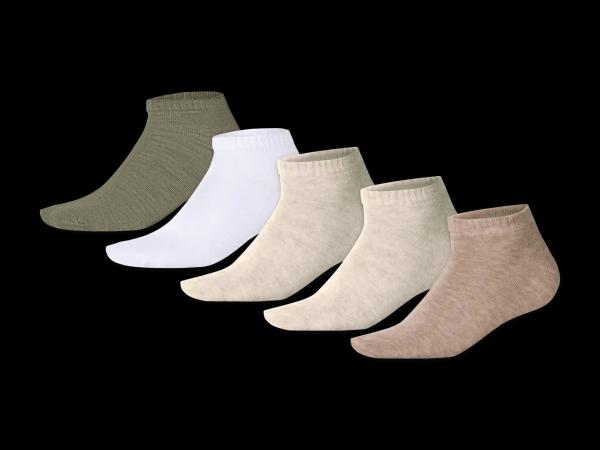 Damen/Herren Sneakersocken, 5 Paar