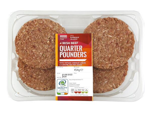 4 Beef Flavoured Quarterpounders