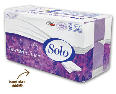SOLO Carta igienica al profumo di lavanda