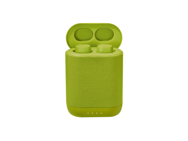 Bluetooth In-Ear Headphones with Speaker Case