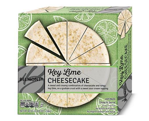 Belmont 
 All American or Key Lime Cheesecake
