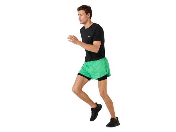 Herren Funktionsshorts mit Innenhose in Radler-Form