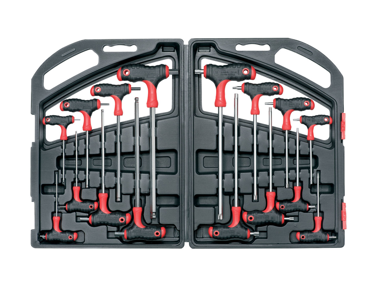 T-Handle Hex & Star Key Set, 16 pieces
