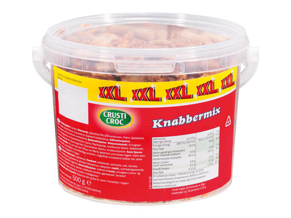 CRUSTI CROC Knabbermix im Kübel 500 g