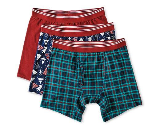 Merry Moments 
 Men's 3pk Holiday Boxers