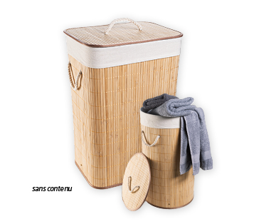 Corbeille à linge en bambou EASY HOME(R)