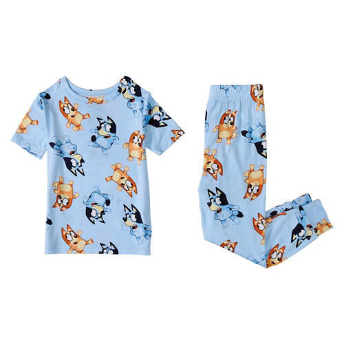 2 Piece Children's Bluey Character Pajama Set, XS 4/5