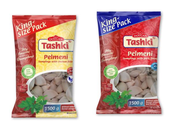 Dovgan pelmeni med kylling eller grisekød