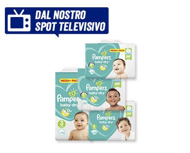 Pannolini Baby Dry, mega pack PAMPERS(R)