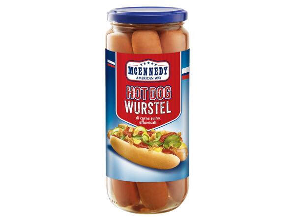 Hot dog sausages