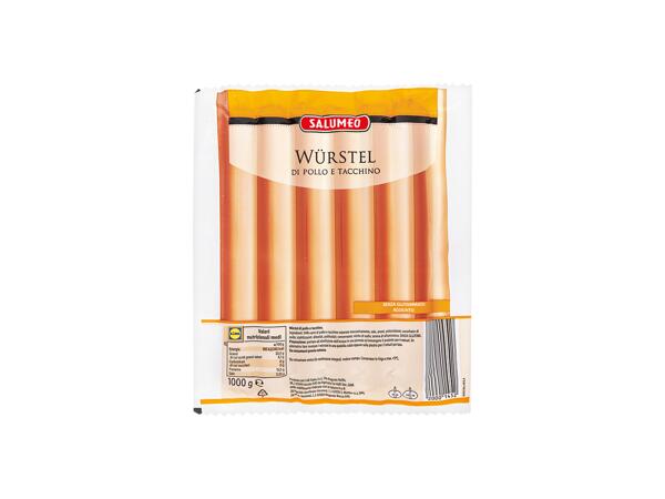 Chicken and turkey sausages