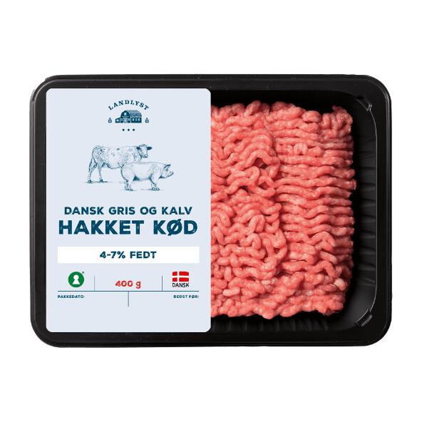 Hakket dansk gris og kalv