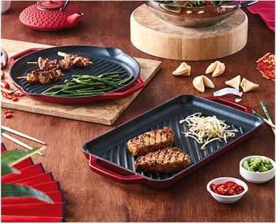 Cast Iron Enamel Grill Plate