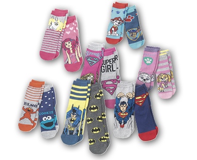 Calzini per bambini BATMAN™/SUPERMAN™/PAW PATROL™/SESAME STREET(R)/MIA AND ME(R)