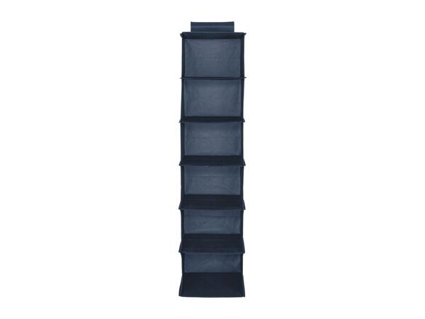 Livarno Home Bedroom Storage Solutions Hanging Organiser - Blue