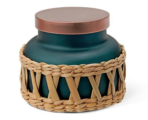 Huntington Home 
 Rattan Designer Jar Candle