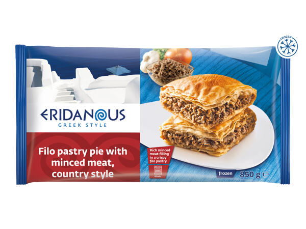 Eridanous Filo Pastry Pie with Minced Meat Country Style