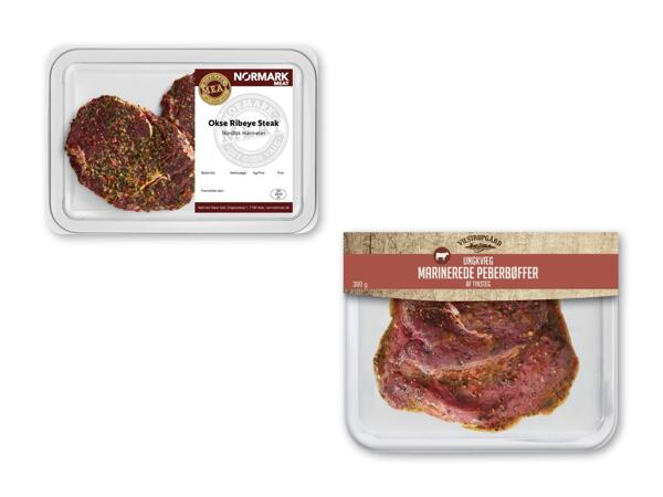 NØRMARK MEAT/VILSTRUPGÅRD Ribeyesteak eller peberbøf