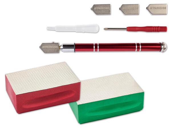 Polierschwamm-/Glasschneide-Set