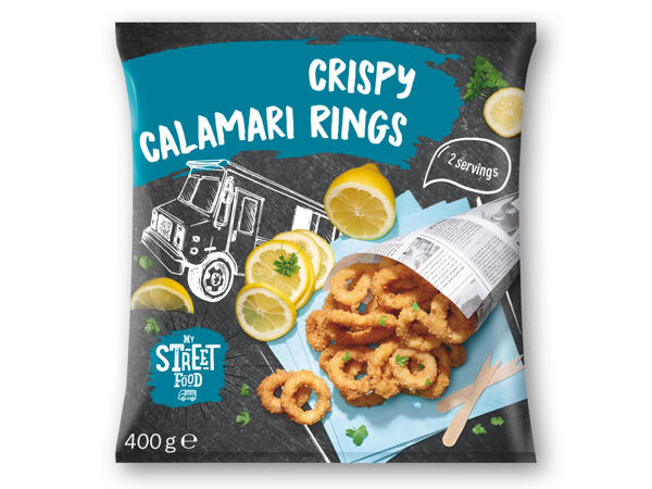 MY STREET FOOD Sprøde blæksprutteringe