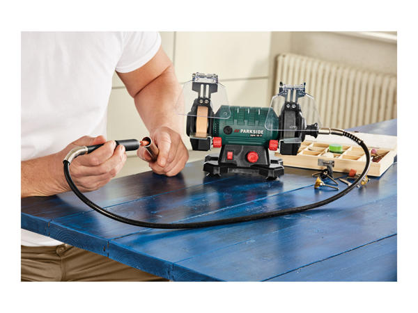 Parkside Double Bench Grinder with Flexible Drive Shaft1