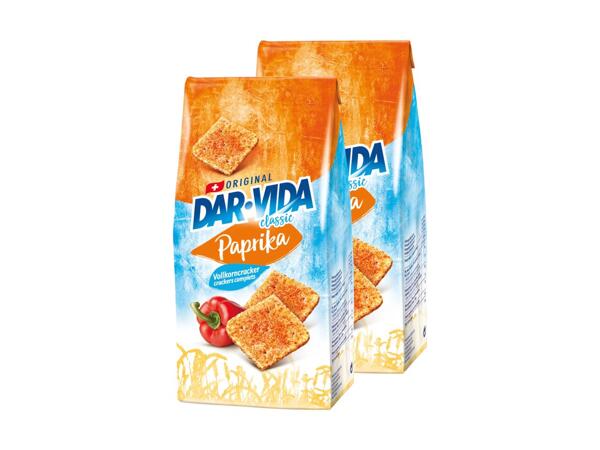Crackers au paprika DAR-VIDA, pack de 2