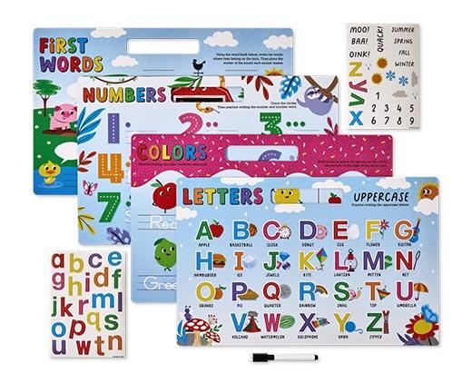 The Clever Factory 
 4-Pack Write and Wipe Learning Boards