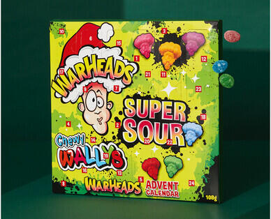 Warheads Super Sour Advent Calendar 108g 