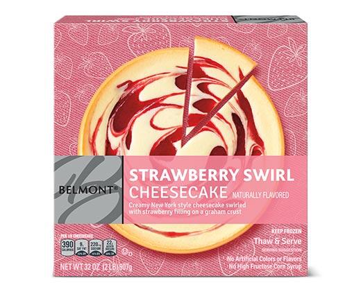 Belmont Cheesecake NY Style or Strawberry Swirl