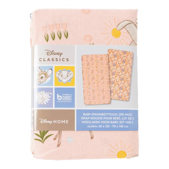 DISNEY(R) 				Hoeslaken voor babybed, 2 st.