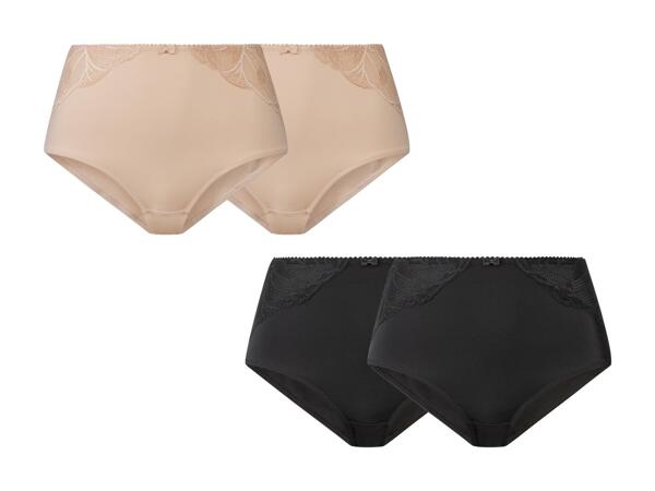 Culottes gainantes avec dentelle, set de 2