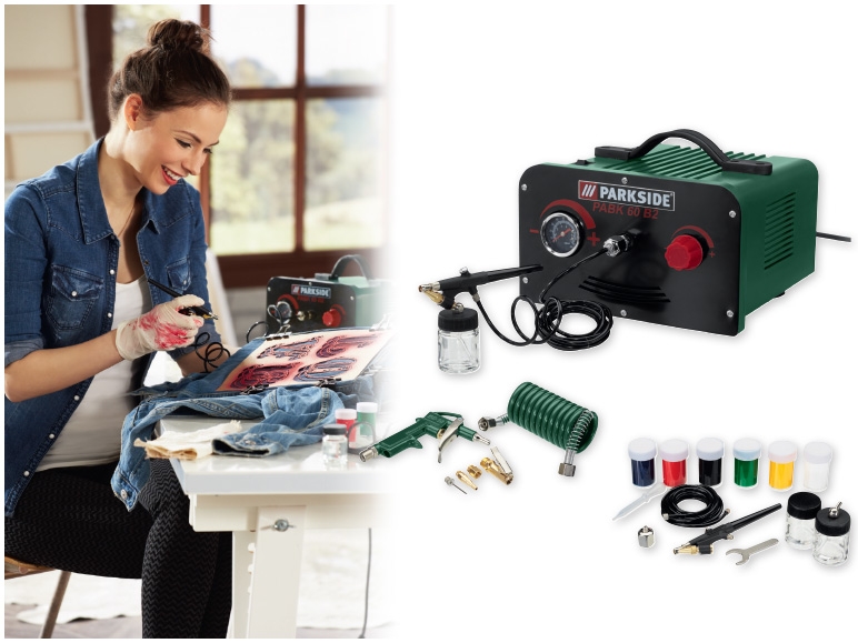 PARKSIDE(R) 180W Airbrush Set