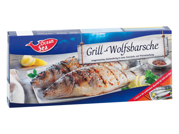 OCEAN SEA Grill-Wolfsbarsche