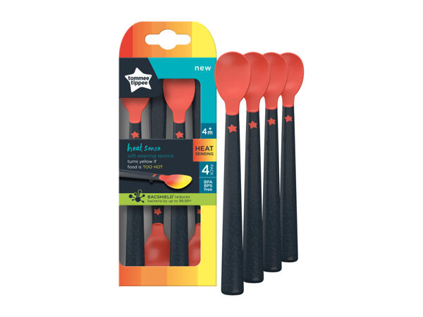 Tommee Tippee Heat Sense Soft Weaning Spoons - 4 pack