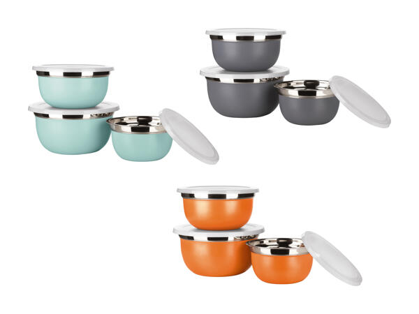 Set de saladiers en acier inox, 3 pièces