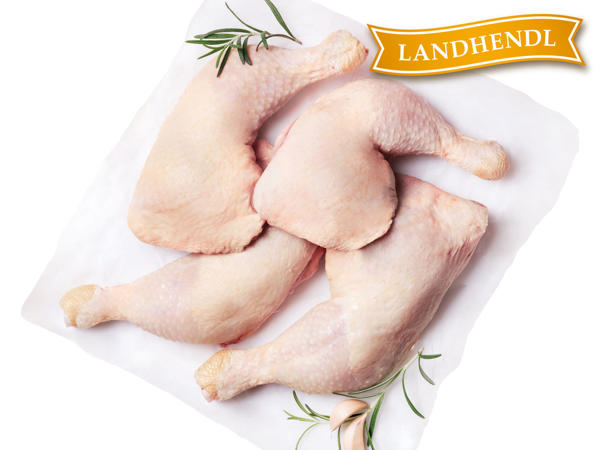LANDHENDL Frische österreichische Hendlschenkel mit Rücken