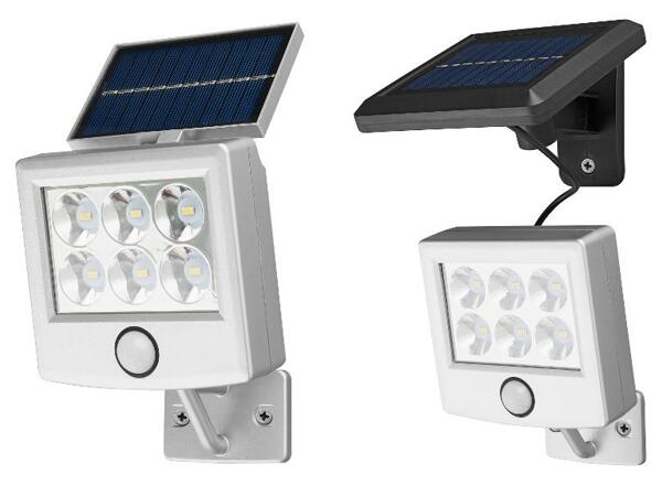 Solární LED reflektor s pohybovým senzorem