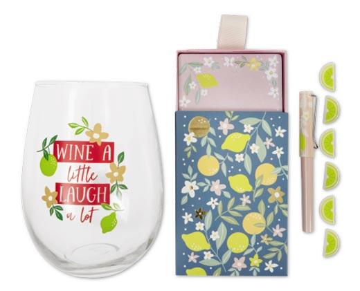 Crofton 
 Giant Stemless Wine Glass Gift Set