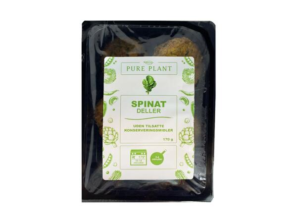 PURE PLANT Gourmetfalafel, spinat- eller østershattedeller